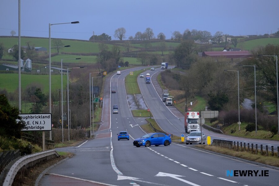 The A1 at Loughbrickland. Photograph: Columba O'Hare/ Newry.ie 