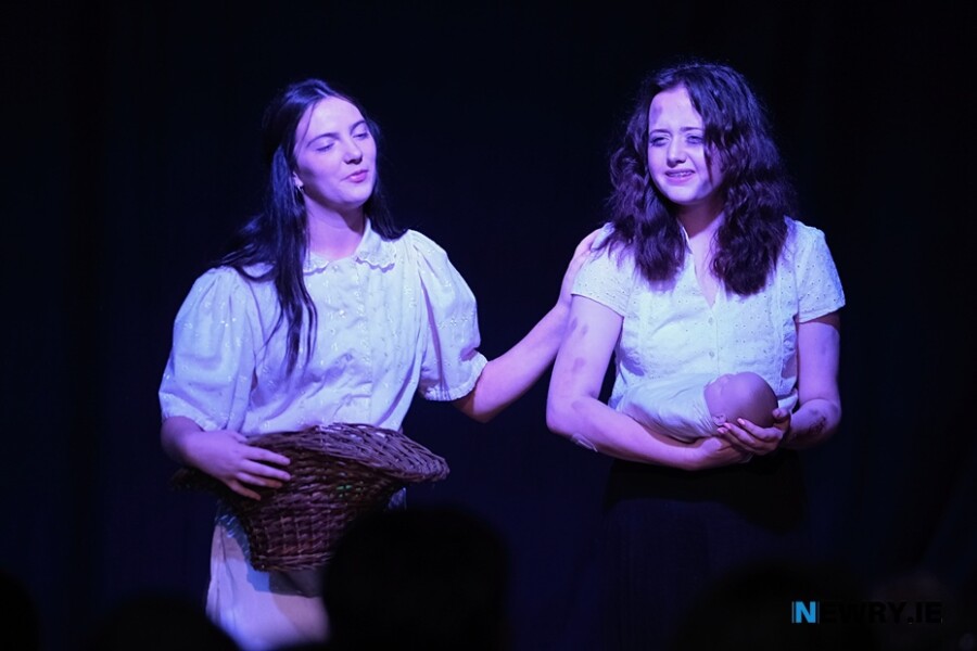 A scene from the Newpoint Players Youth Group production of 'Orphans' in 2023. Photograph: Columba O'Hare/ Newry.ie 