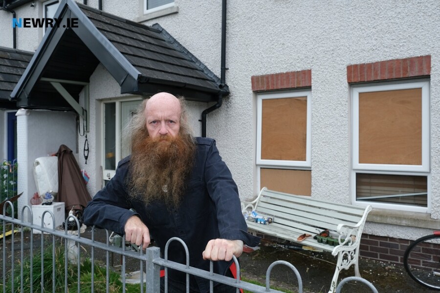 Mark Pearce at his home in Damolly. Photograph: Columba O'Hare/ Newry.ie 