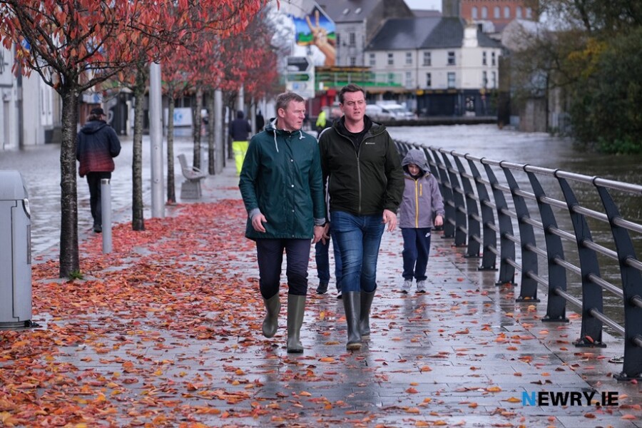 Justin McNulty MLA with Newry City Councillor Killian Feehan.