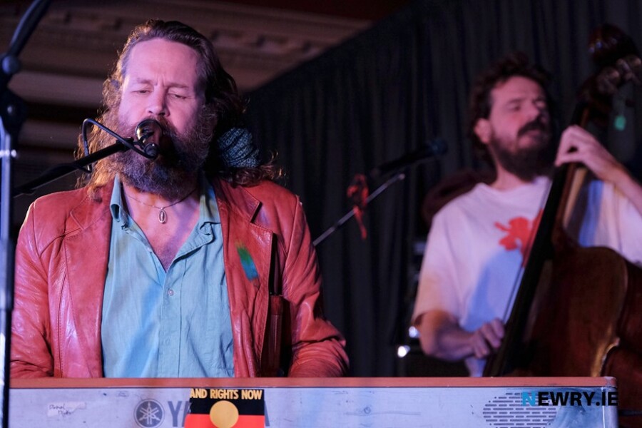 The Hothouse Flowers performing in Newry at Iur Cinn Fleadh.