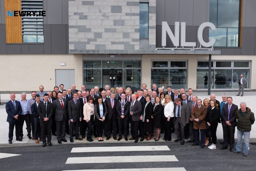 Pictured at the opening of the Leisure Centre and Pool in March 2015. Photograph: Columba O'Hare/ Newry.ie 