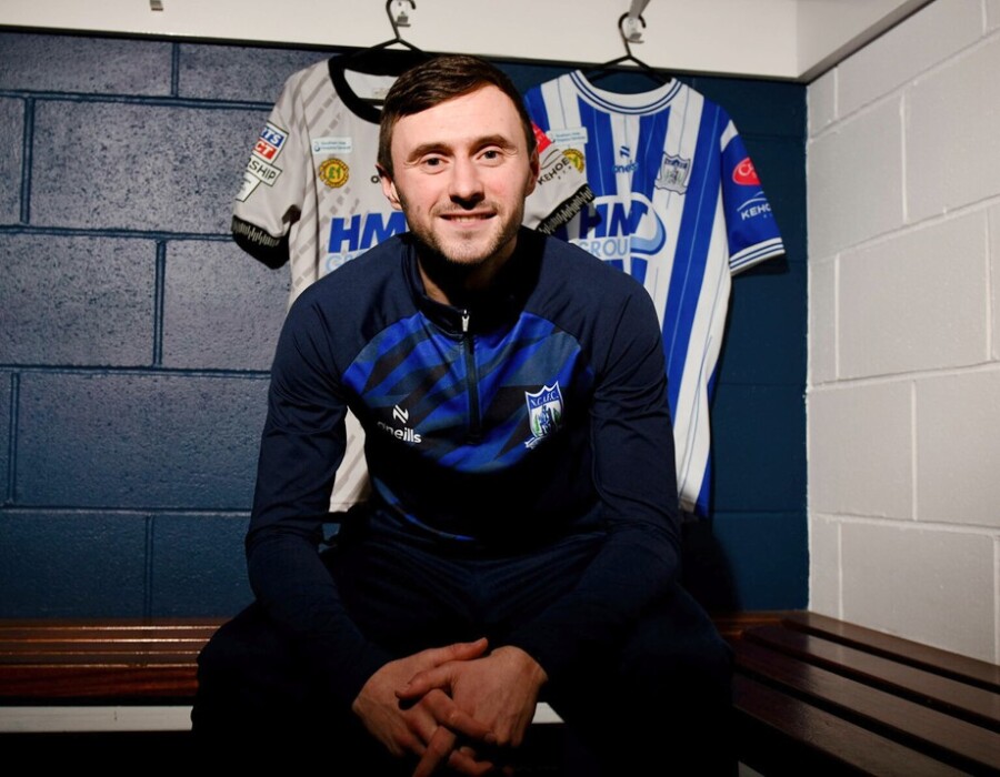New signing for Newry Francis McCaffrey. Photograph: Brendan Monaghan Photography