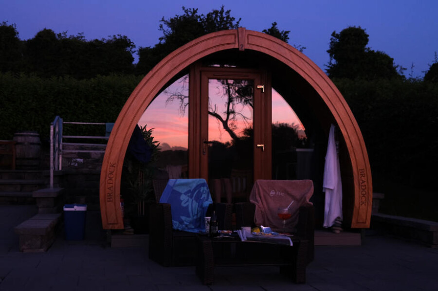 Three glamping pods are proposed for the Flagstaff development. Photograph: Columba O'Hare/ Newry.ie 