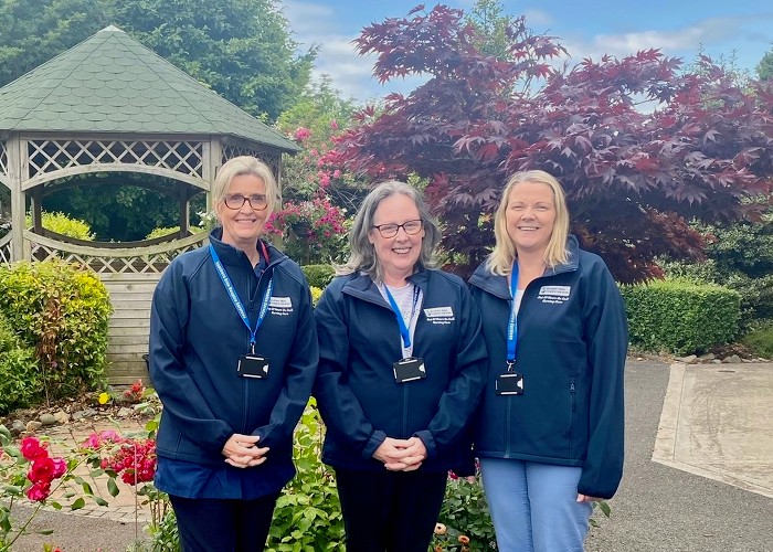 Members of the Southern Area Hospice Out of Hours Nursing Team