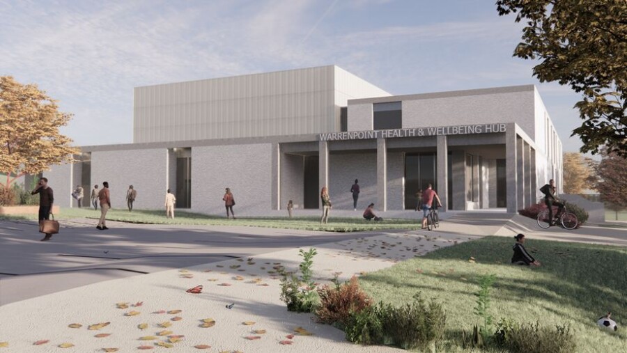 An image of the proposed new community hub in Warrenpoint.