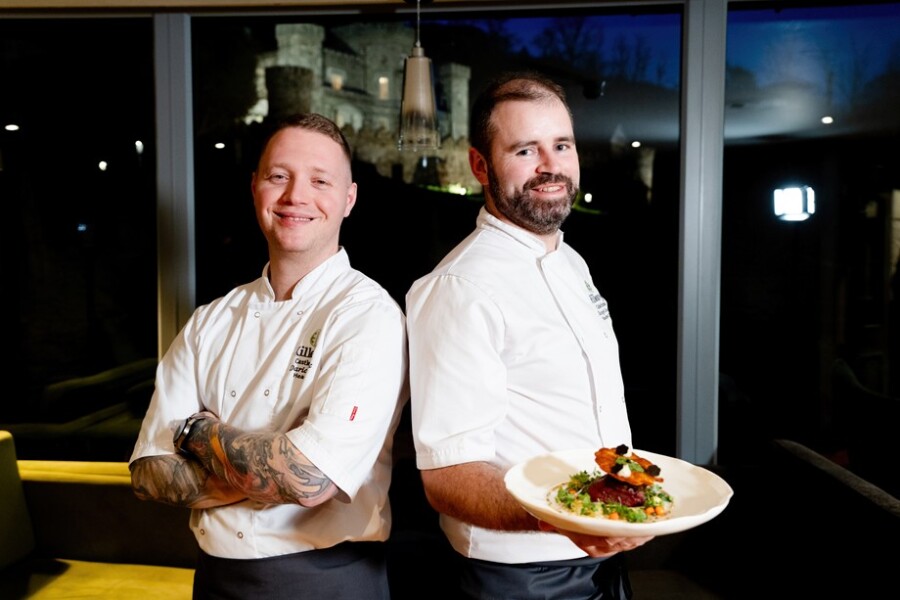 Head Chef Dario Percic and Executive Chef Darragh Dooley pictured at the launch of Gullion at Killeavy.