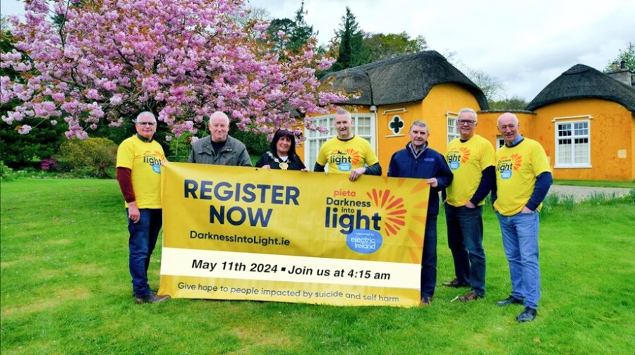 Cllr Valerie Harte, Chairperson, Newry, Mourne and Down District Council launches this years ‘Darkness into Light’ Walk 
