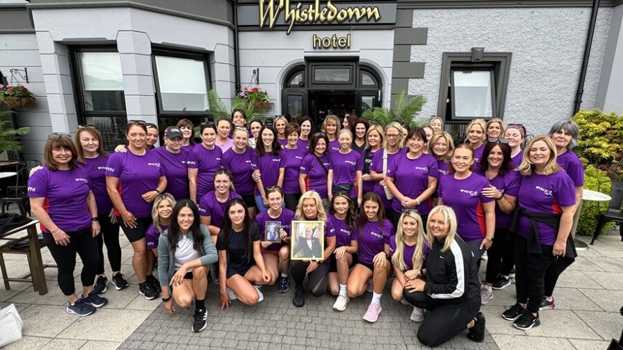 Participants in the Marathon fundraiser for Life & Time.
