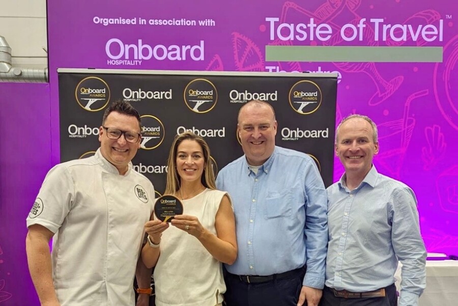 The DELI LITES crew in Hamburg. From left: Innovation Manager Gary McDowell, Co-Founder & Chief Sales Officer Jackie Reid, Business Development Manager Joe Harvey and Brian Murphy, Managing Director.
