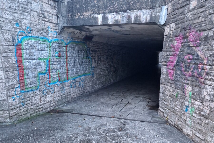 The subway at the bottom of Courtney Hill in Newry.