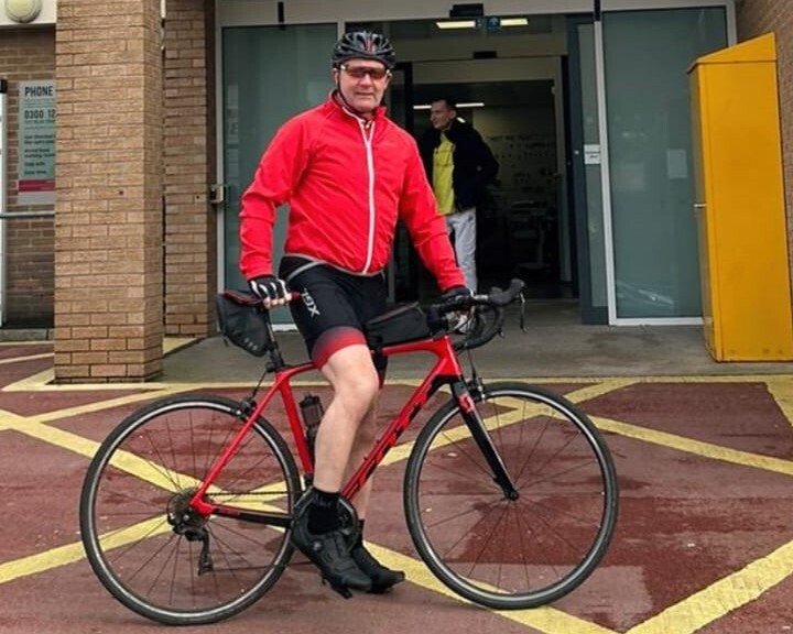 Nigel Murphy outside Daisy Hill Hospital.