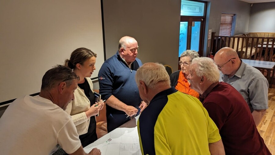 Liz Kimmins MLA pictured with Park View residents.
