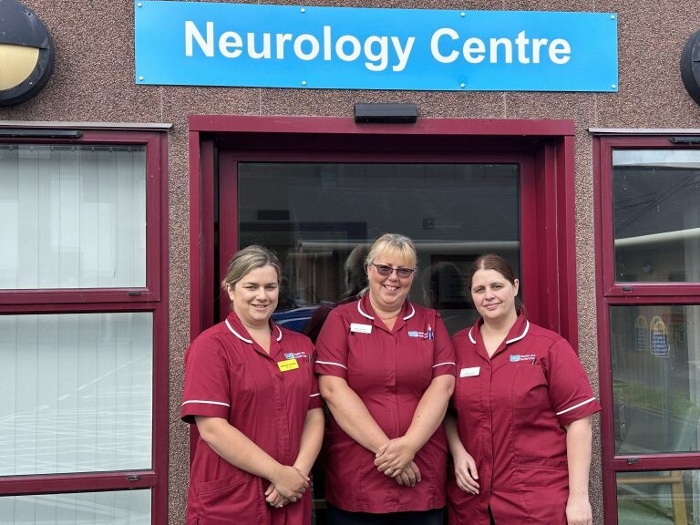 Southern Trust MS Specialist Nurses Heidi Thompson, Gemma Jones and Melanie Nesbitt.