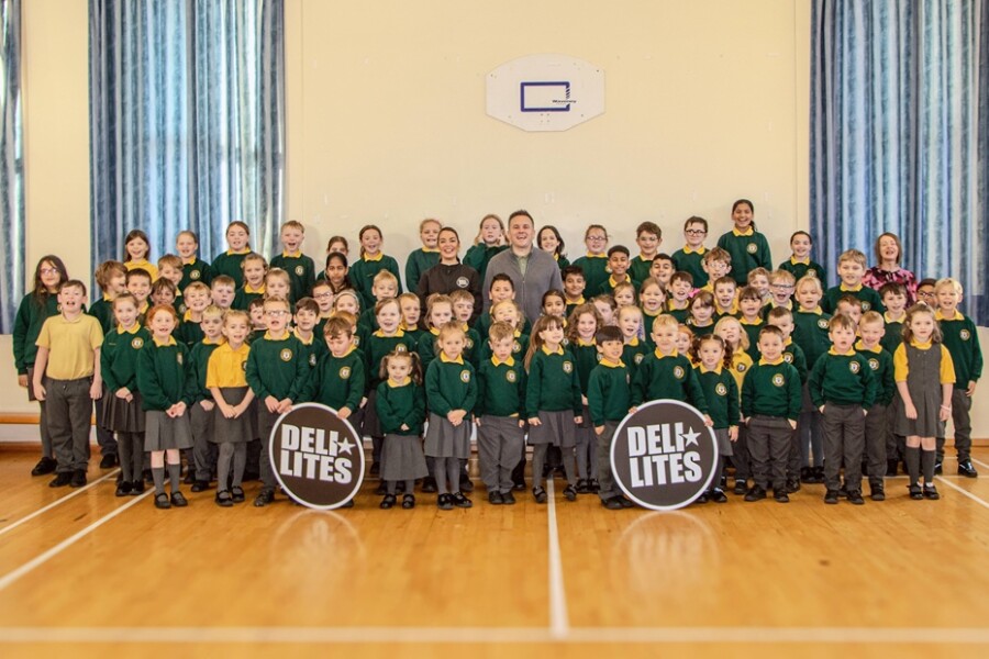 Pupils at Dromore Road Primary School in Warrenpoint who are involved in the DELI LITES initiative
