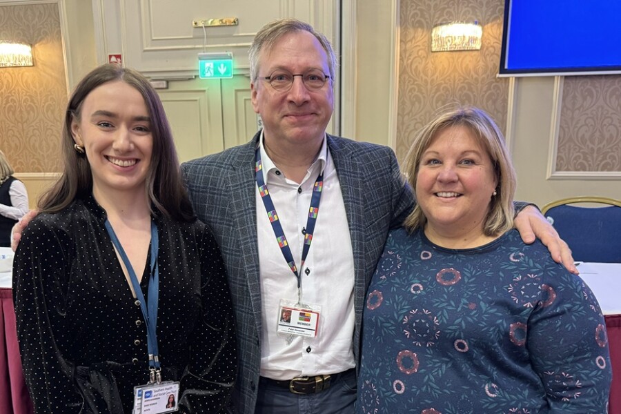 Aoife Anderson, DASS worker at Craigavon and Daisy Hill Hospitals, Peter Alexander, Dementia NI member and star of ‘Hear Our Voice’, and Ruth Pearson, Social Worker from 14+ team, reflected on their recent service developments and achievements. 