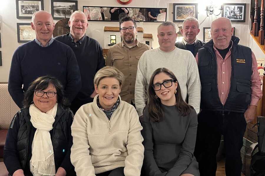 Newry Mourne & Down Councillor Aine Quinn, front right officiated at the recent Camlough Community Association AGM. She is pictured with some of those elected onto the Committee.