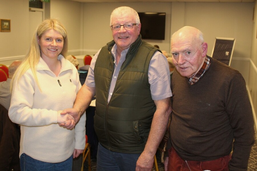 Pictured at Newry Agricultural Show AGM for 2024 were from left: Rachael Greer, Event Co-ordinator; Brian Lockhart, Chairman and Tommy Collins, President