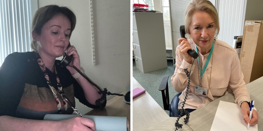 Sabrina and Ruth are just some of the Trust's experienced health visitors who are at the end of the telephone for parents to seek support and help if they have any concerns about feeding their baby.