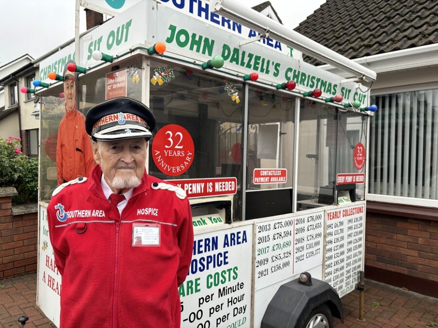 John Dalzell and his trusty trailer will be on Hill Street from this Saturday 14 December.