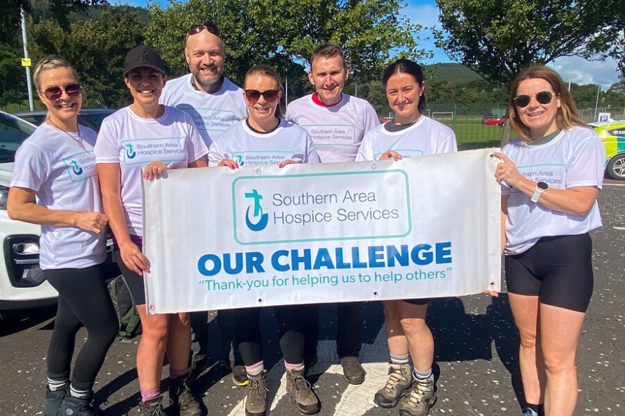 Some of the trekkers training for Kilimanjaro: Included from left are: Andrea Ferris, Emma Mullen, Jonathan Simpson, Leanne Ward, Adrian McAnarney, Sarahjane McGeown and Lisa Gribben. 
