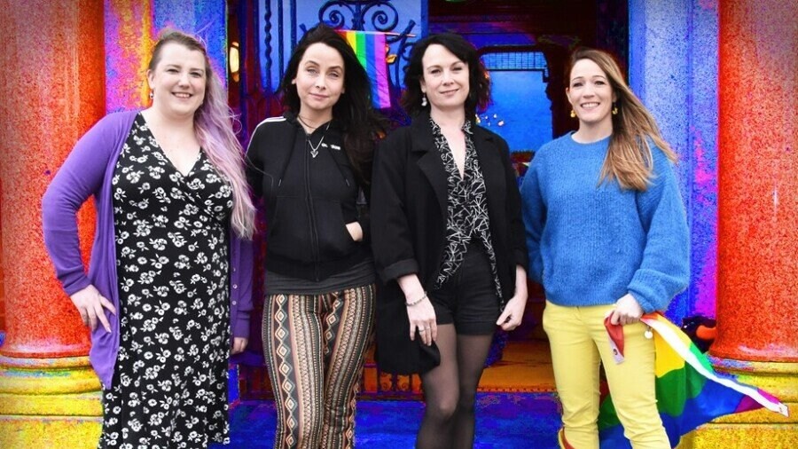 Group members include, from left: Daria Ní Fhaoláin, Grace Carr, Cara Finegan and Jenny Deane.