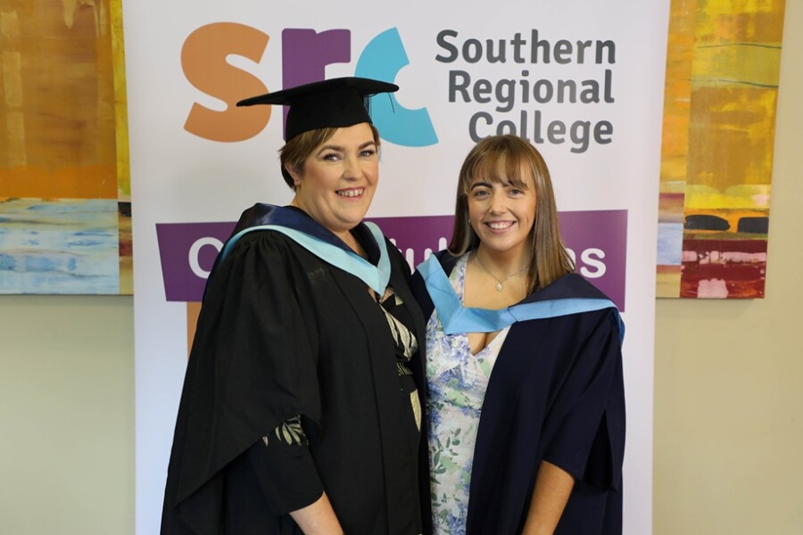 Pictured at their Graduation ceremony is Mairead Gallagher and her niece Niamh Cunningham.