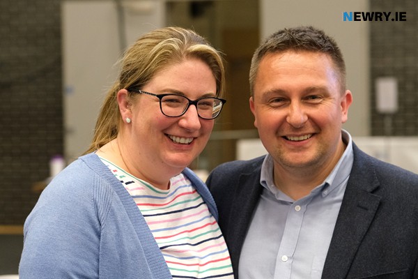 UUP councillor David Taylor got re-elected to Crotlieve and is pictured here with his wife Valerie.