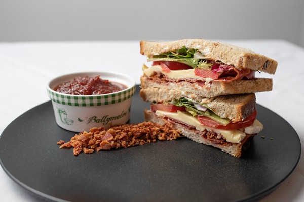 Around Noon executive chef Kieran McGivern’s award-winning So Many B’s sandwich.
