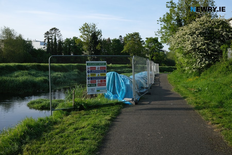 The scene at Lock number 2 on Newry Canal. Photograph: Columba O'Hare/ Newry.ie 