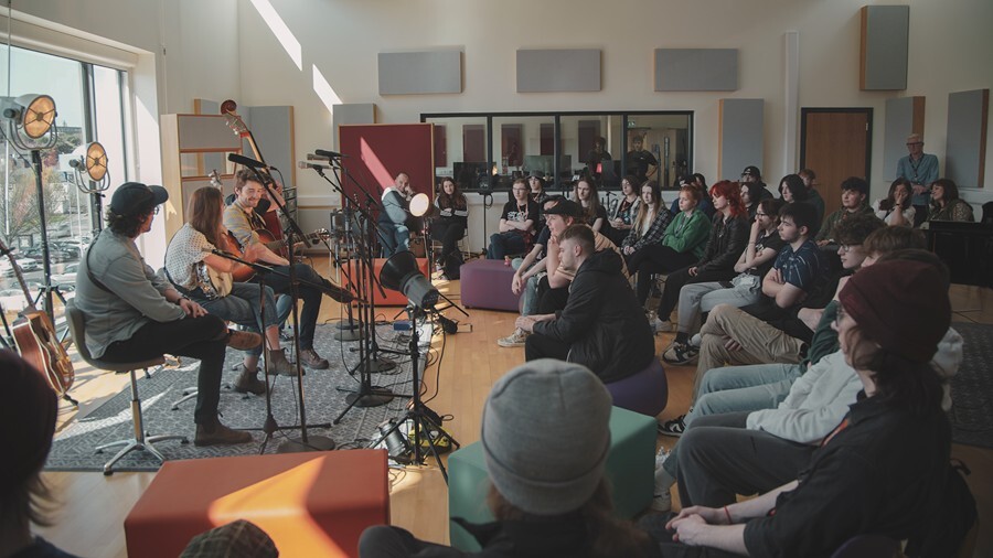 Cup O'Joe play a gig at SRC Armagh campus.