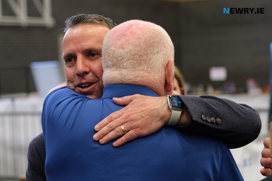 Disappointment for Sinn Féin group party leader on Newry, Mourne and Down District Council, Barra Ó Muirí  as he fails to get re-elected. Photograph: Columba O'Hare/ Newry.ie 