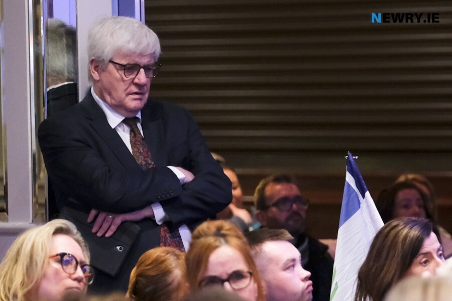 Dr Donal Duffin at a Daisy Hill meeting in Newry in March. Photograph: Columba O'Hare/ Newry.ie 