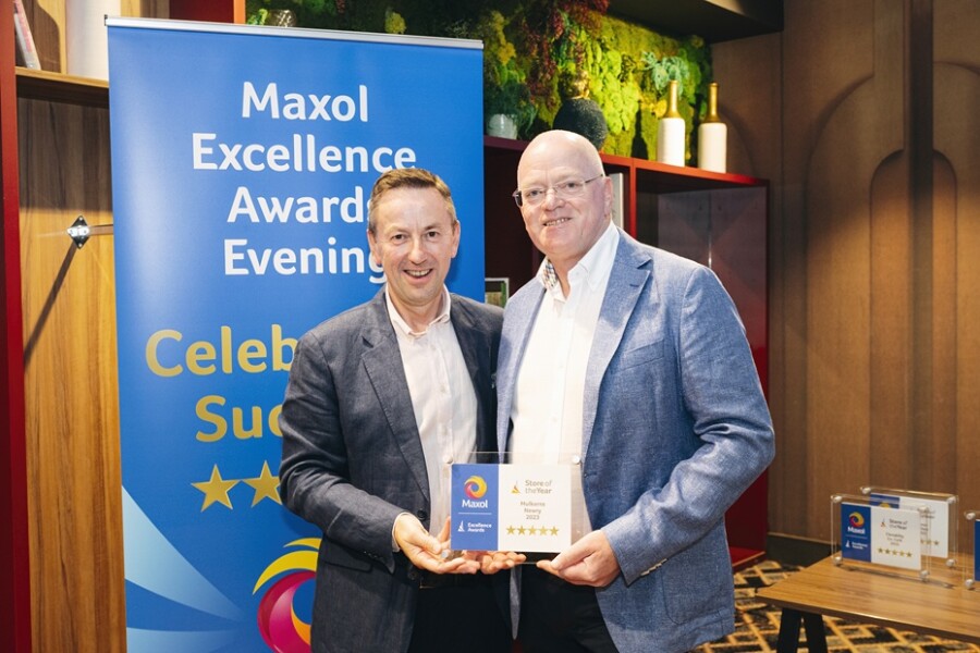 Brian Donaldson, CEO of The Maxol Group pictured with Terry Mulkerns.