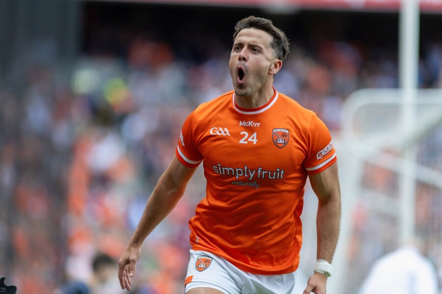 Stefan Campbell in action at Croke Park. Photograph: Noel Moan