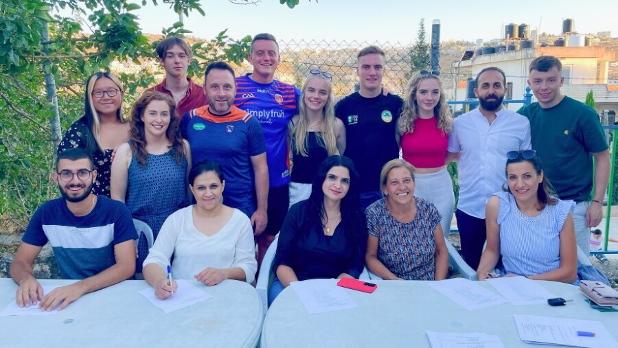 Pete and Killian led a group of eight local volunteers to Palestine on a humanitarian mission focussed supporting the educational development of young Palestinians.