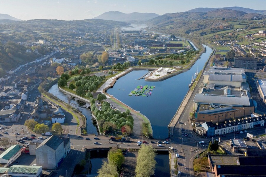 A concept image of what the park could look like at the Albert Basin site.
