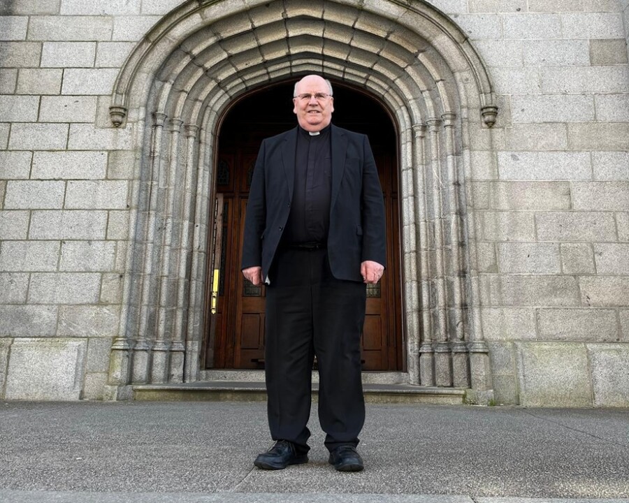 Canon Francis Brown at Newry Cathedral.