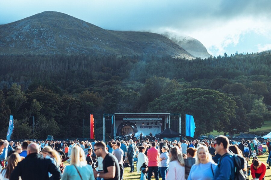 Spectators enjoying last year’s live musical line-up at Eats and Beats.