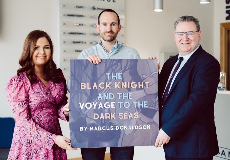 Colleen O’Hare, Managing Director of Granite Exchange, Marcus Donaldson, Author of The Black Knight and the Voyage to the Dark Seas & Jonathan McKeown, Founder of Granite Exchange.
