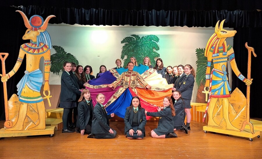 Sacred Heart pupils get ready to perform Joseph and the Amazing Technicolor Dreamcoat