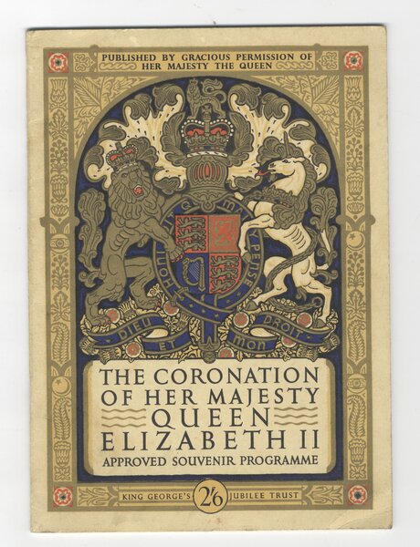 Souvenir programme for the Coronation of Queen Elizabeth II. Newry and Mourne Museum Collection