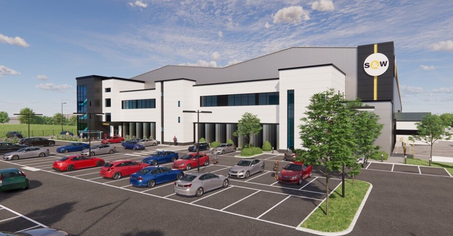 The proposed frontage of the new S&W Headquarters in Newry