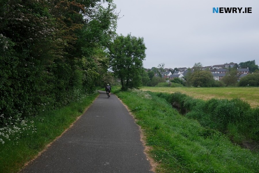 Newry Walking Group meet on towpath Friday 9 June. Photograph: Columba O'Hare/ Newry.ie 