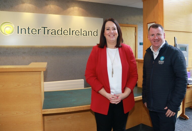 Alison Currie, Director of Innovation & Entrepreneurship at InterTradeIreland with Tony McKeown, CEO of Newry Chamber launch the free Funding for Growth Workshop that will be held on Tuesday 27th June from 8:30am - 11:30am in the Canal Court Hotel & Spa, Newry.