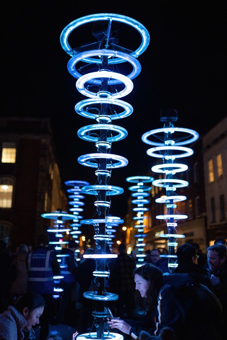 The Illumaphonium installation.