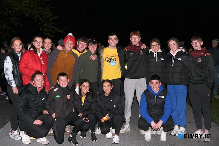 Participants at the 2023 Darkness into Light at Derramore woods.