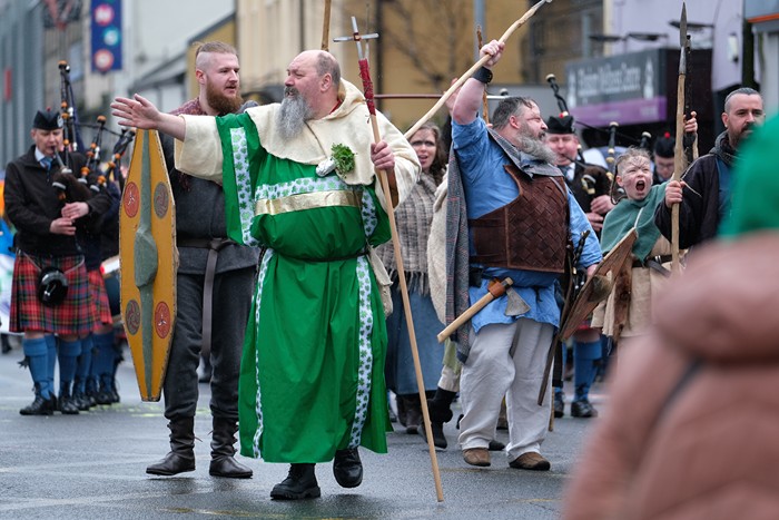 The St Patrick's Day Parade in Newry in 2023. Photograph: Columba O'Hare/ Newry.ie 