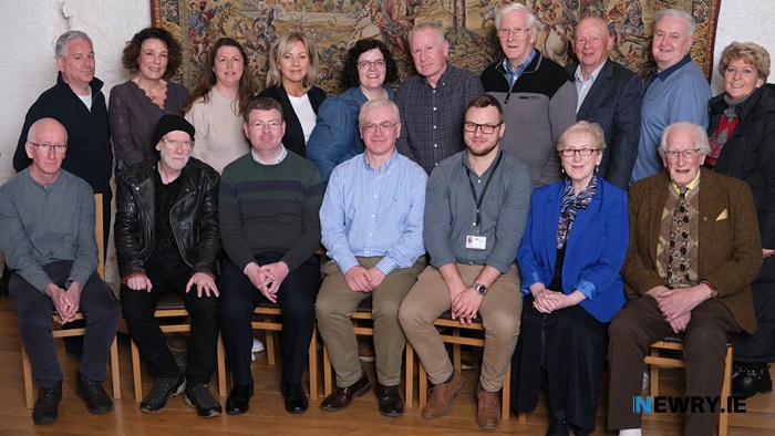 Newry Museum staff past and present and guests pictured on the occasion of Dr Ken Abraham's retirement. 