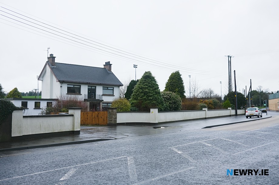 The site of the proposed development on the Downshire Road in Newry 